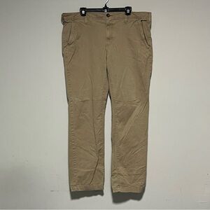 Urban Pipeline Men's Size 38x32 Slim Straight Max Flex Khaki Tan Chinos Pants